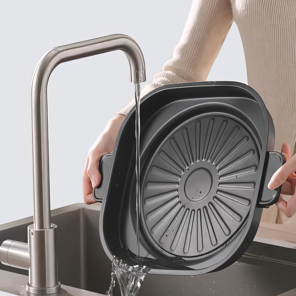 6-Quart Electric Skillet Hot Pot, Nonstick Ceramic Coating, 1600W