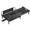 Large Extendable Dish Drying Rack with Drainboard for Countertop