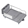 Stainless Steel Dish Drying Rack Large Capacity Countertop Drainer with Drainboard