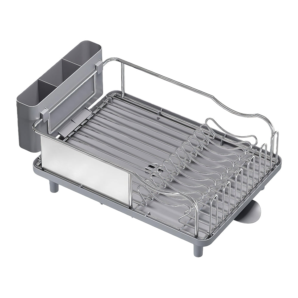 Stainless Steel Dish Drying Rack Large Capacity Countertop Drainer with Drainboard