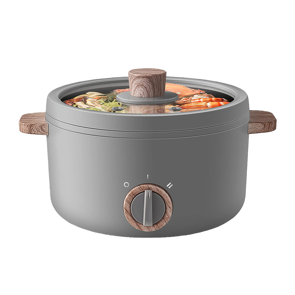 2.5L Electric Hot Pot, Portable Non-Stick Cooker for Ramen & Soup