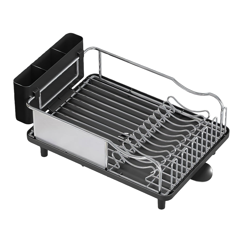 Stainless Steel Dish Drying Rack Large Capacity Countertop Drainer with Drainboard