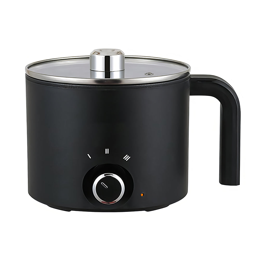 1.8L Electric Hot Pot, Ramen Cooker, Dual Power Mini Cooker, Non-Stick