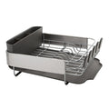 Compact Rust Resistant Dish Drying Rack with Self Draining Board