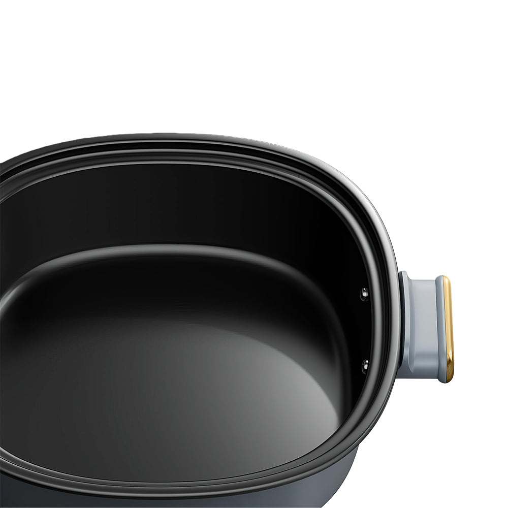 6L Electric Hot Pot with Divider, 1500W Dual Flavor Shabu Shabu Pot