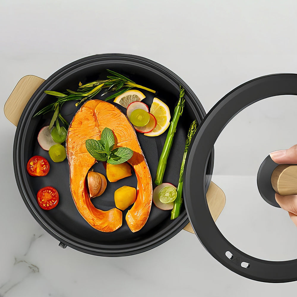 2.5L Electric Hot Pot, Portable Non-Stick Cooker for Ramen & Soup